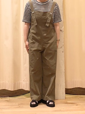 「ehka sopo（エヘカソポ）のアイテム（オールインワン・サロペット）」を使った、Natsuさん（レディース・152cm）の夏コーディネート