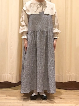 「ゆべしコラボ」｜「アイテム（ワンピース/ドレス）」を使った、Natsuさん（レディース・152cm）の春コーディネート