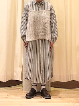 「サマンサ モスモス(Samansa Mos2)」｜「アイテム（シャツワンピース）」を使った、Natsuさん（レディース・152cm）の秋コーディネート