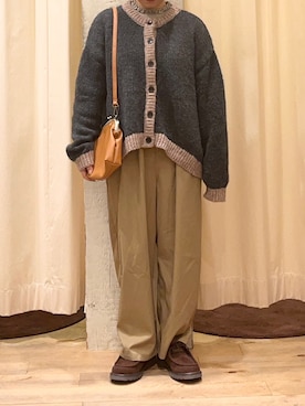 「タートルネック」｜「アイテム（ドレスシューズ）」を使った、Natsuさん（レディース・152cm）の冬コーディネート