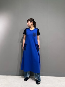 「AVIREX（アヴィレックス）のアイテム（ワンピース/ドレス）」を使った、asukaさん（レディース・160cm）の夏コーディネート