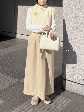 「CREME（クレーム）のアイテム」を使った、ayamiさん（レディース・156cm）の春コーディネート