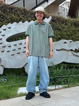 「アイテム（ポロシャツ）」を使った、tatata962さん（メンズ・168cm・20代）の夏コーディネート