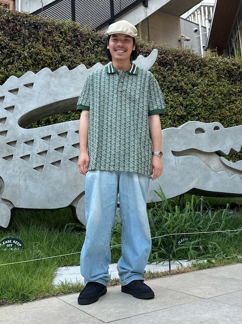 モノグラムジャカード半袖ポロシャツ（ポロシャツ）｜LACOSTE