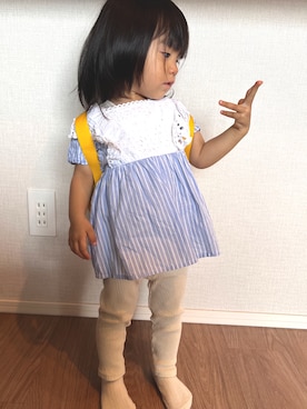 nanachanmamaさん（キッズ・80cm）の夏コーディネート