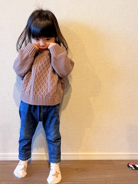 nanachanmamaさん（キッズ・80cm）の冬コーディネート