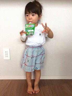 nanachanmamaさん（キッズ・80cm）の夏コーディネート
