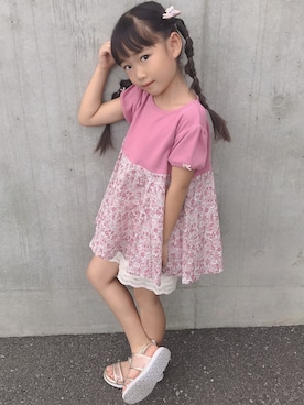 noaさん（キッズ・110cm）の夏コーディネート