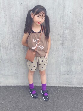 noaさん（キッズ・120cm）の夏コーディネート