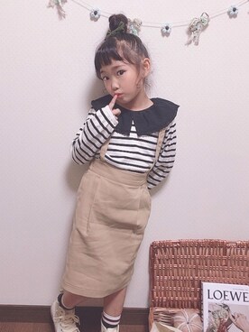 noaさん（キッズ・110cm）の秋コーディネート