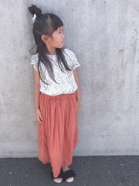 noaさん（キッズ・110cm）の夏コーディネート