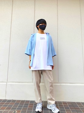 りょた使用「WYM LIDNM（【WYM LIDNM】PE/RAYON RELAX PANTS）」的時尚穿搭