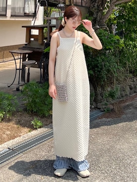 「アイテム（ブレスレット）」を使った、sor_aroomさん（レディース・160cm）の夏コーディネート