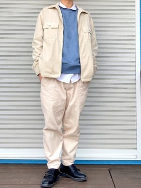 「BAYFLOW（ベイフロー）のアイテム（ブルゾン）」を使った、JOTAROさん（メンズ・172cm）の冬コーディネート