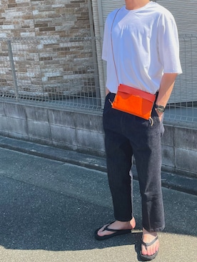 「Lui's（ルイス）のアイテム（シューズ）」を使った、Daikiさん（メンズ・178cm）の夏コーディネート