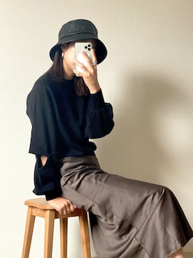 「スリットニット」｜laiyel STAFFさん（レディース・165cm）の秋コーディネート