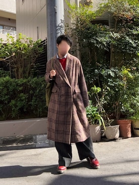 「アイテム（セットアップ）」を使った、記録さん（メンズ・163cm）の冬コーディネート