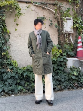 「Lee（リー）のアイテム」を使った、記録さん（メンズ・163cm）の冬コーディネート