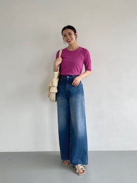 松岡（matsuoka）さん（レディース・158cm）の夏コーディネート