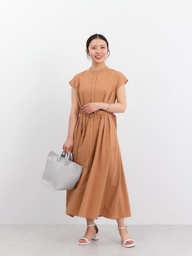「ビジネス」｜「アイテム（ワンピース/ドレス）」を使った、松岡（matsuoka）さん（レディース・158cm）の春コーディネート