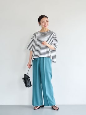 松岡（matsuoka）さん（レディース・158cm）の夏コーディネート