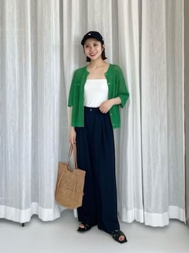 松岡(matsuoka)さん(レディース・158cm)の夏コーディネート