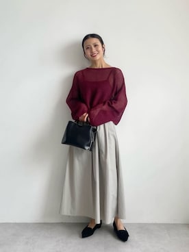 松岡（matsuoka）さん（レディース・158cm）の夏コーディネート