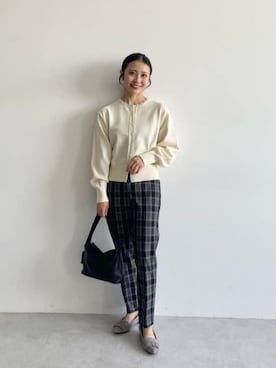 「ビジネス」｜「アイテム（サンダル）」を使った、松岡（matsuoka）さん（レディース・158cm）の夏コーディネート