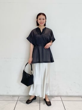 松岡（matsuoka）さん（レディース・158cm）の夏コーディネート