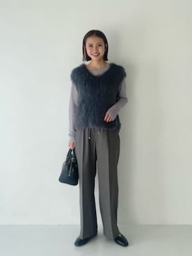 「ベーシック/トラッド」｜「アイテム（その他シューズ）」を使った、松岡（matsuoka）さん（レディース・158cm）の秋コーディネート