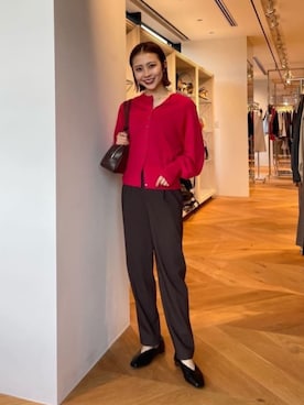 「ベーシック/トラッド」｜「アイテム（その他シューズ）」を使った、松岡（matsuoka）さん（レディース・158cm）の秋コーディネート