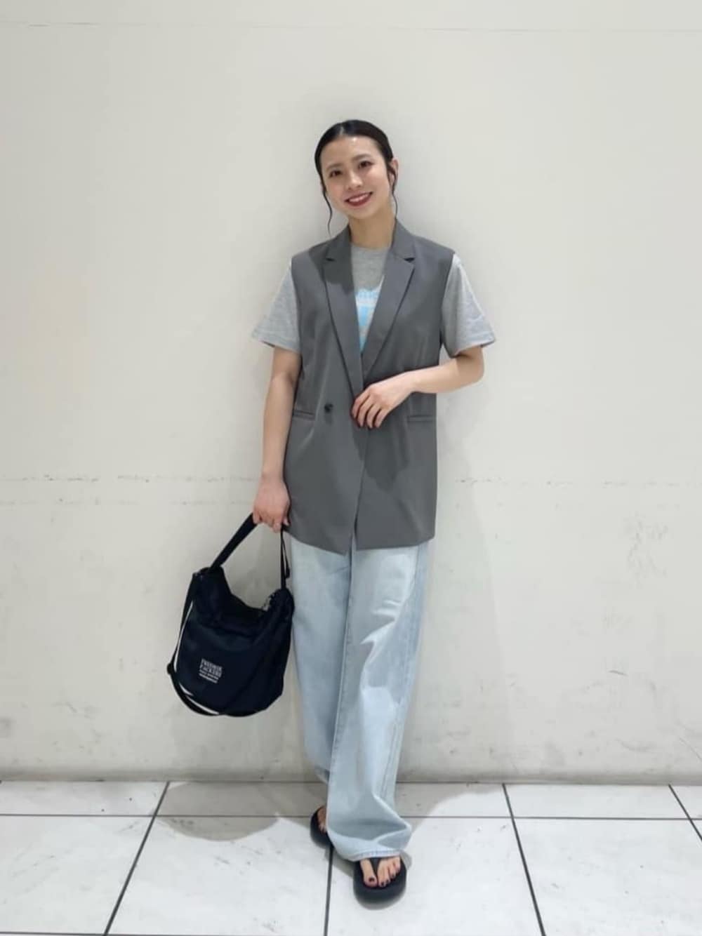 PE/PU ツイル テーラード ミドル ジレ UNITED ARROWS LTD. OUTLET｜PE/PU ツイル テーラード ミドル