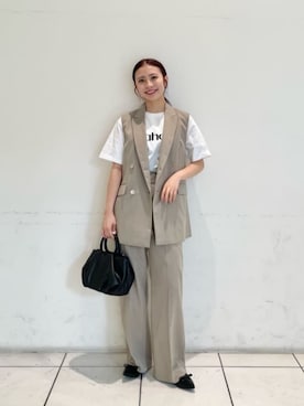 松岡（matsuoka）さん（レディース・158cm）の夏コーディネート