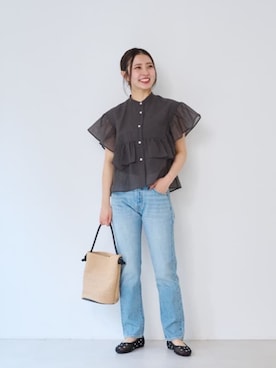 松岡(matsuoka)さん(レディース・158cm)の春コーディネート