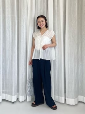 松岡(matsuoka)さん(レディース・158cm)の夏コーディネート