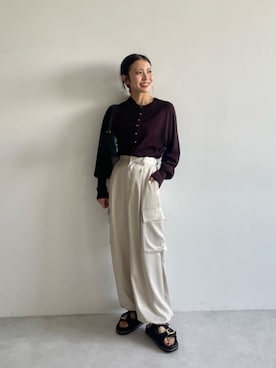 松岡(matsuoka)さん(レディース・158cm)の夏コーディネート