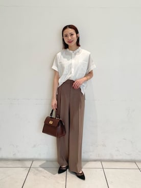 「アイテム（パンプス）」を使った、松岡（matsuoka）さん（レディース・158cm）の夏コーディネート
