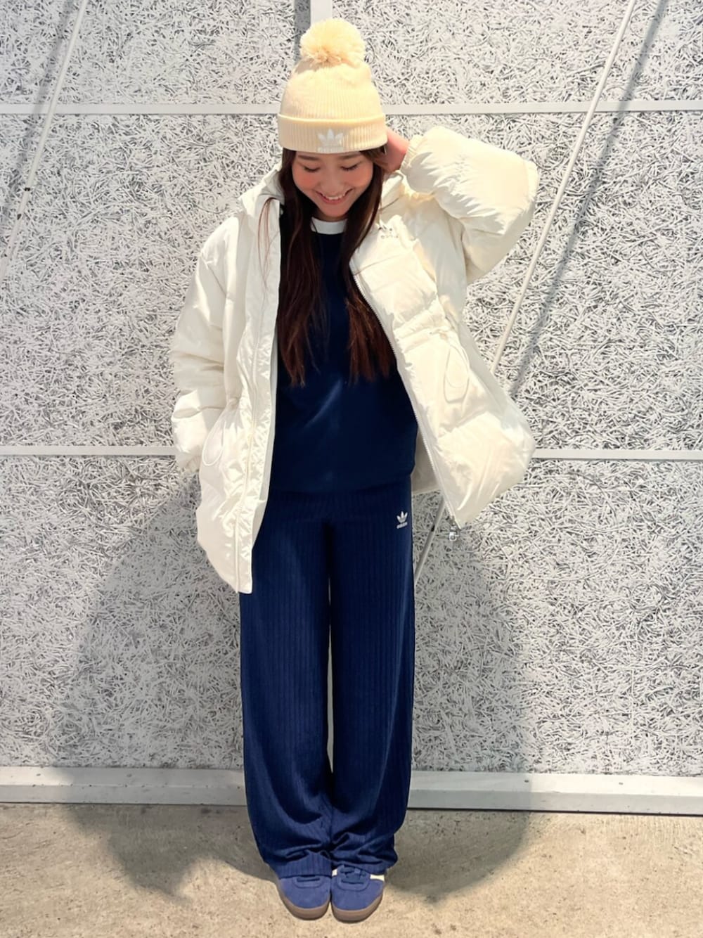 adidas☆ESSENTIALS WIDE RIBBED PANTS リブ パンツ 2色【UK発】 adidas Originals Womens Essentials Wide Rib Pants - Grey | Very