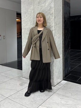 「KBF（ケイビーエフ）のアイテム（キャミソール）」を使った、miraiさん（レディース・152cm）の秋コーディネート