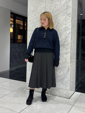 「アイテム（バッグ）」を使った、miraiさん（レディース・152cm）の秋コーディネート