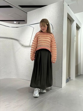「アイテム（ヘアピン）」を使った、miraiさん（レディース・152cm）の秋コーディネート