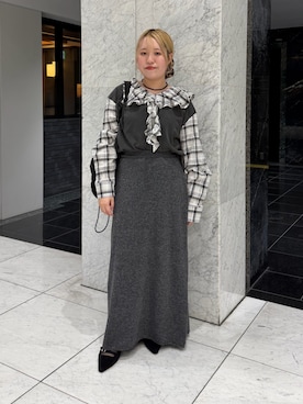 「KBF（ケイビーエフ）のアイテム（アクセサリー）」を使った、miraiさん（レディース・152cm）の秋コーディネート