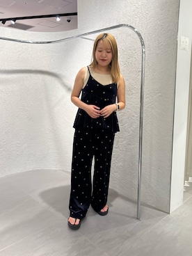 「アイテム（タンクトップ）」を使った、miraiさん（レディース・152cm）の夏コーディネート