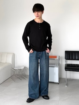 「LUENNA（ルエナ）のアイテム（アクセサリー）」を使った、るいさん（メンズ・179cm）の秋コーディネート