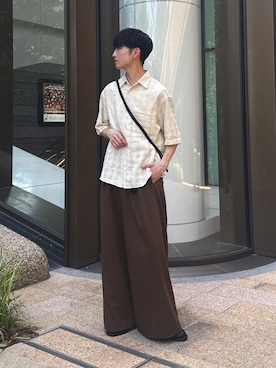 「アイテム（ハンカチ/ハンドタオル）」を使った、るいさん（メンズ・179cm）の夏コーディネート