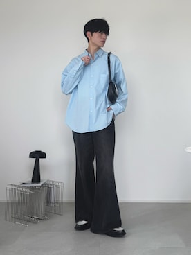 「London Shoe Make(ロンドンシューメイク)のアイテム(ローファー)」を使った、るいさん(メンズ・179cm)の秋コーディネート