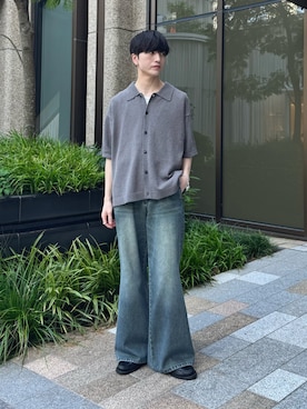 「Hender Scheme（エンダースキーマ）のアイテム」を使った、るいさん（メンズ・179cm）の夏コーディネート