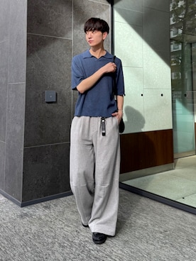 「アイテム（スウェットパンツ）」を使った、るいさん（メンズ・179cm）の夏コーディネート