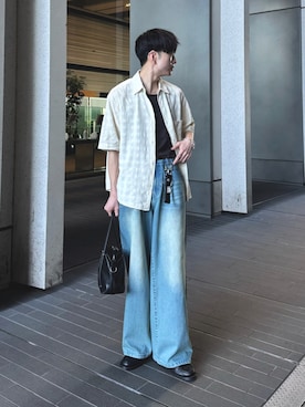 「アイテム（財布/小物）」を使った、るいさん（メンズ・179cm）の夏コーディネート