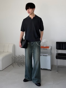 「LUENNA（ルエナ）のアイテム」を使った、るいさん（メンズ・179cm）の夏コーディネート